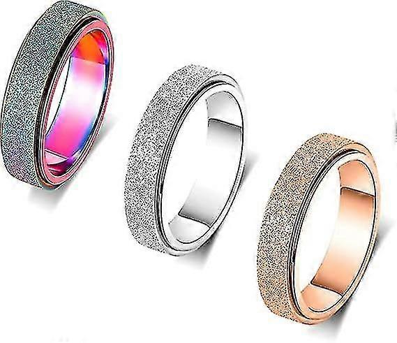 Titanium Stainless Ring For Men,size9,w:6mm,3color