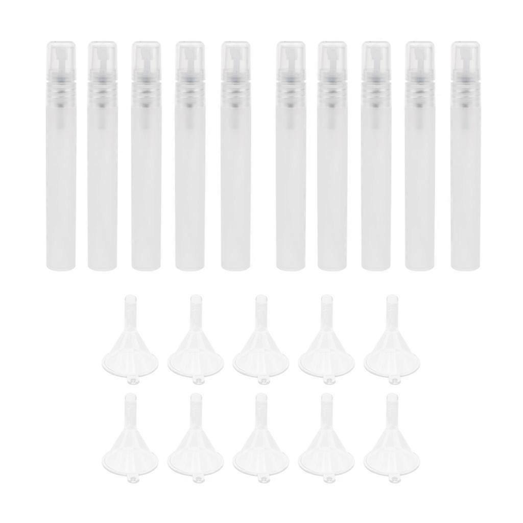 10pcs Portable Mini Refillable Perfume Scent Aftershave Empty Spray 10pcs Liquid
