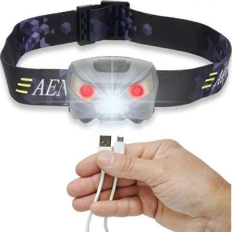 LED Headlamp - CREE - USB Rechargeable - 5 Modes - 6000K - Energy Class A+