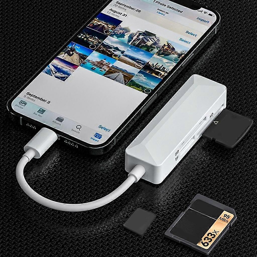 Card Reader USB C Card Reader Adapter Support TFSD XD Memory Card Reader