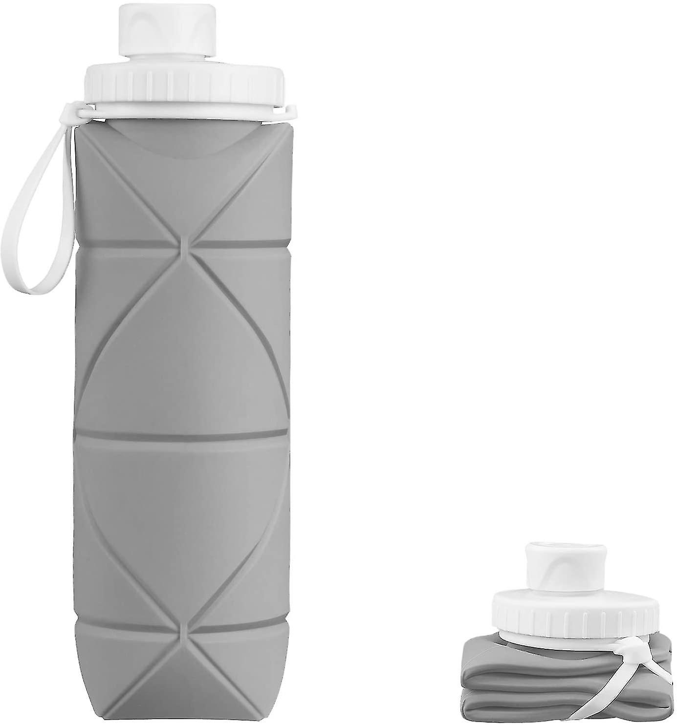 Collapsible Water Bottle Leak-proof Heat-resistant Travel Bottles 600ml