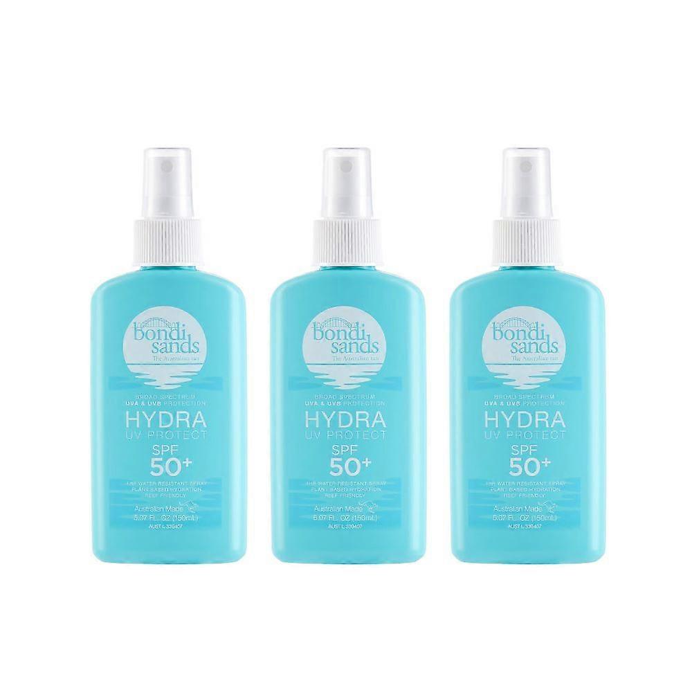 3 x Bondi Sands Broad Spectrum UVA & UVB Protection Hydra UV Protect SPF50+ 40ml