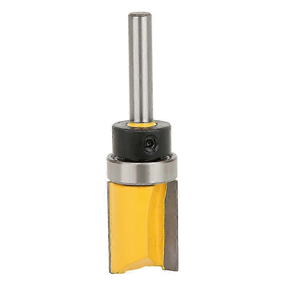 1/4in Shank Bearing Flush Trim Router Bit Milling Cutter Woodworking Tool 1/4x3/4x25