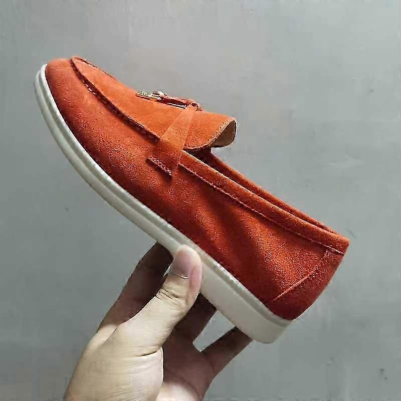 Skinn dame loafers Lazy flats mokkasiner flate sko vår og høst ny sommer walking menns kjøring Joggesko casual sko