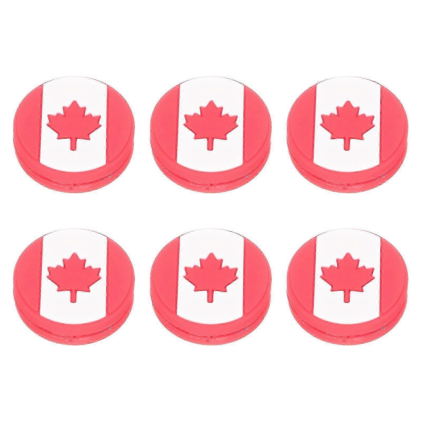 6pcs Flag Tennis Racket Vibration Dampeners Shock Absorbers