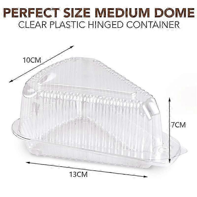 100Pcs Triangle Cheesecake Boxes Slice Cake Box Triangle Pie Holders Cake Boxes for Bakery Party Wedding DS