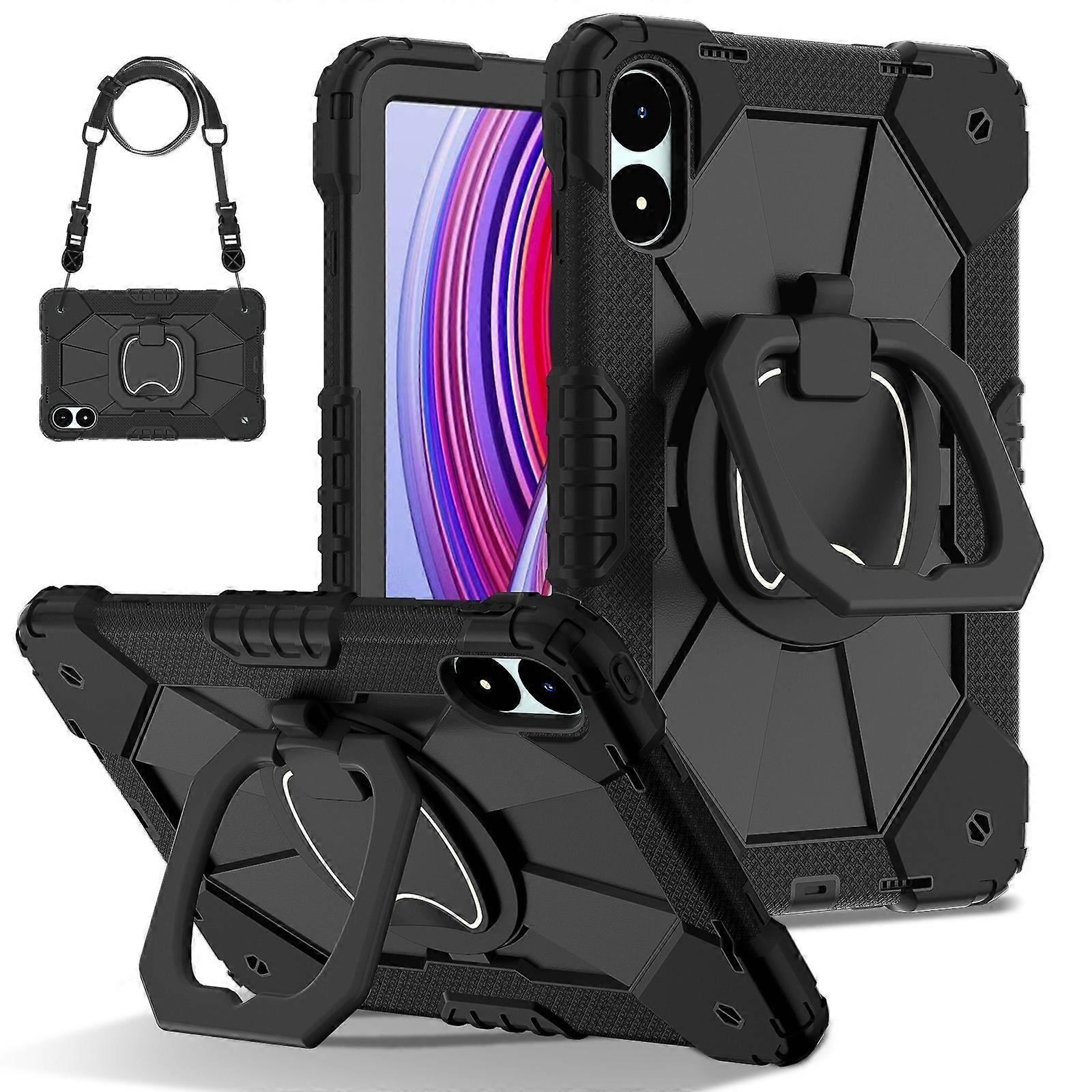 Contrast Color Robot Silicone Hybrid PC Tablet Case