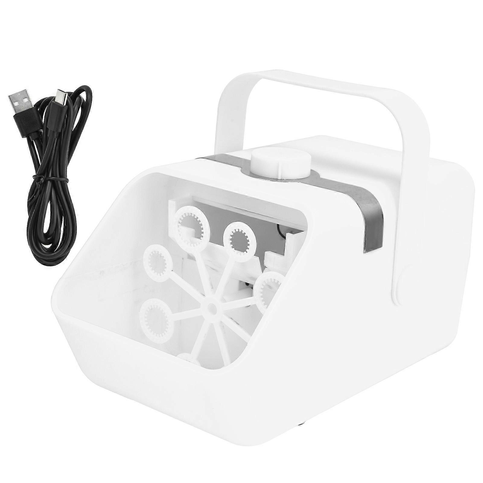 Electric Bubble Machine USB Powered Automatic Bubble Blowing Toy for Indoor Outdoor Party