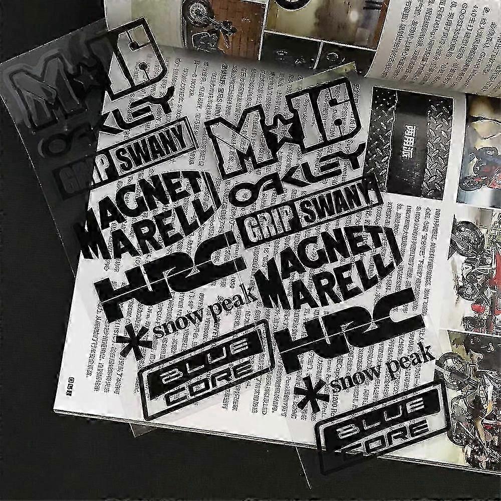 ホンダHRC Cbr Cbr1000rr Cbr650f Cbr600rr Cbr500r Cbr300r Cbr250r のための反射ヘルメットオートバイタンクデカールステッカーを設定します