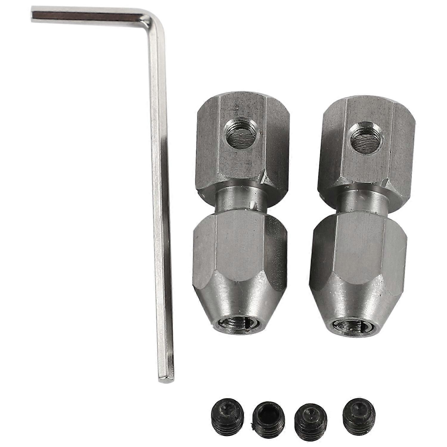 2Pcs RC Boat Flexible Coupling CNC Flex Collet Coupler,5X4Mm