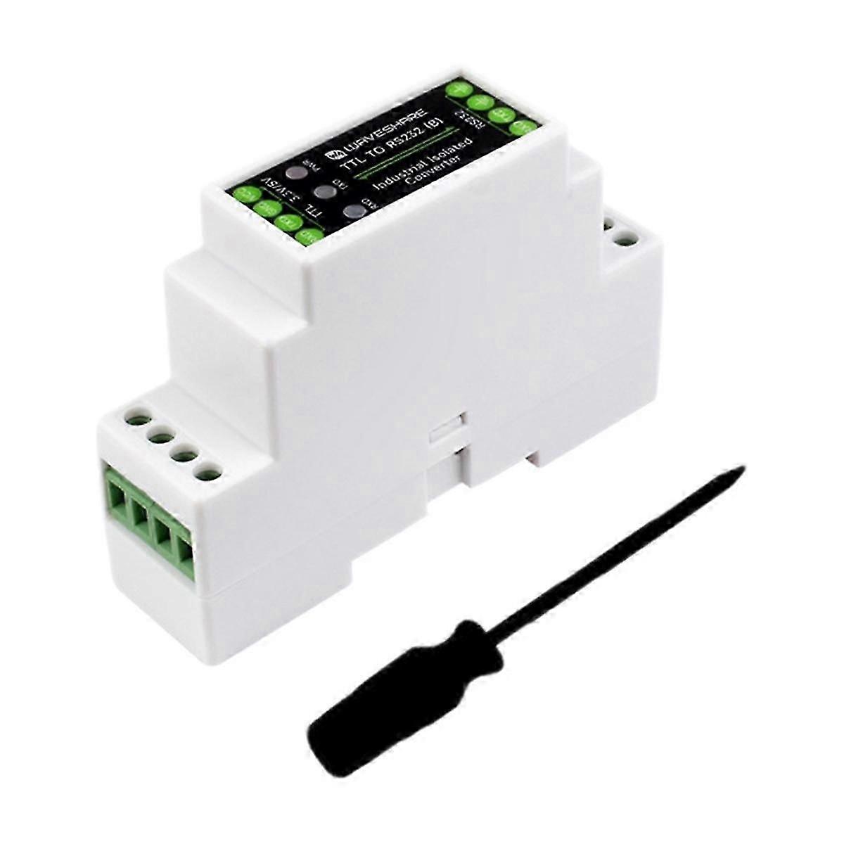 TTL to RS232 Serial Converter Rail-Mount Galvanic Isolated Converter 3.3-5V Signal Level Multi-Iso