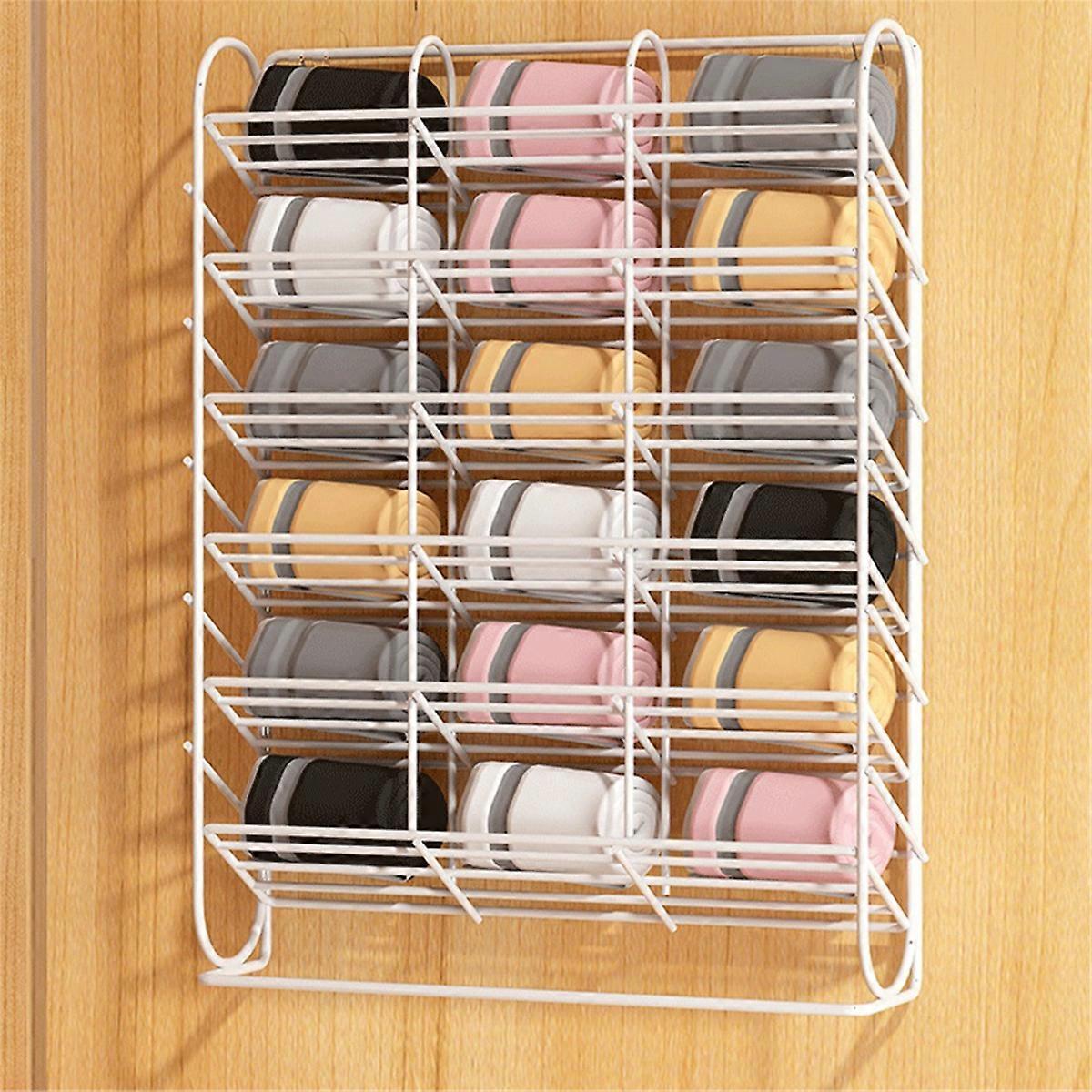 Storage Hanging Rack, Wall Mounted Bracket, No-Punch Wardrobe,B