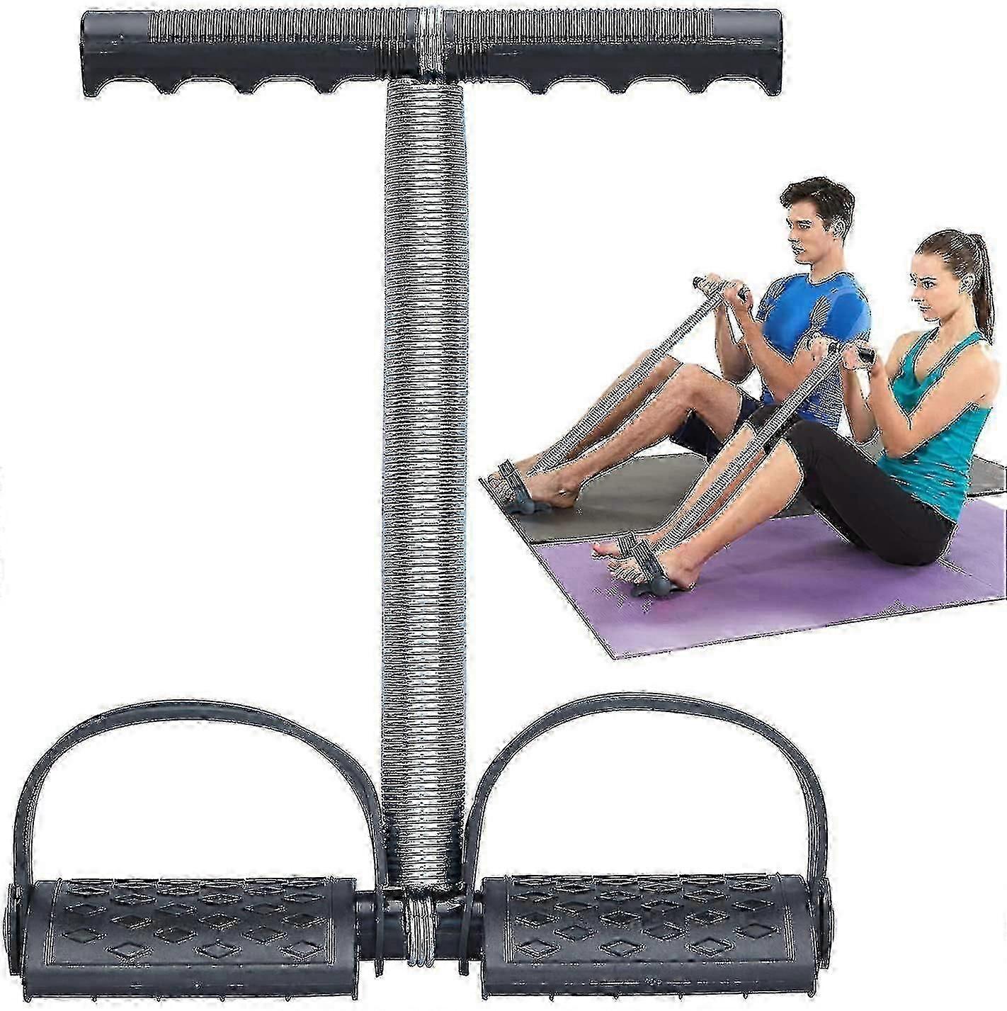 Multifunctional Sports Equipment Pedal Bodybuilding Expander Spring Hose Foot Peda Pull Rope Fitness Rope For Fitness Yoga Training (black) (shikai)-y