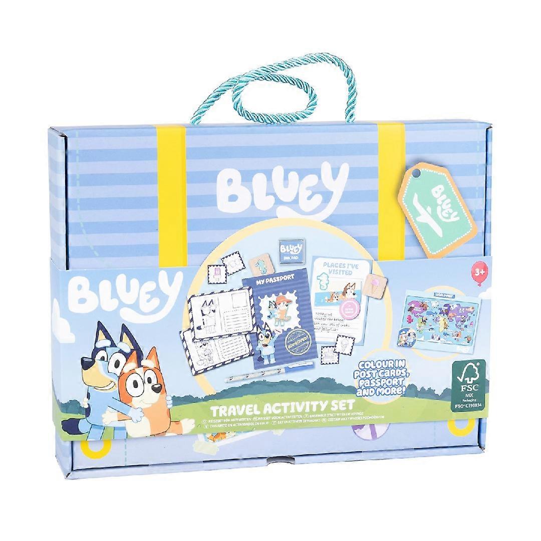 Bluey Childrens Travel Carry Case Craft Activity Set