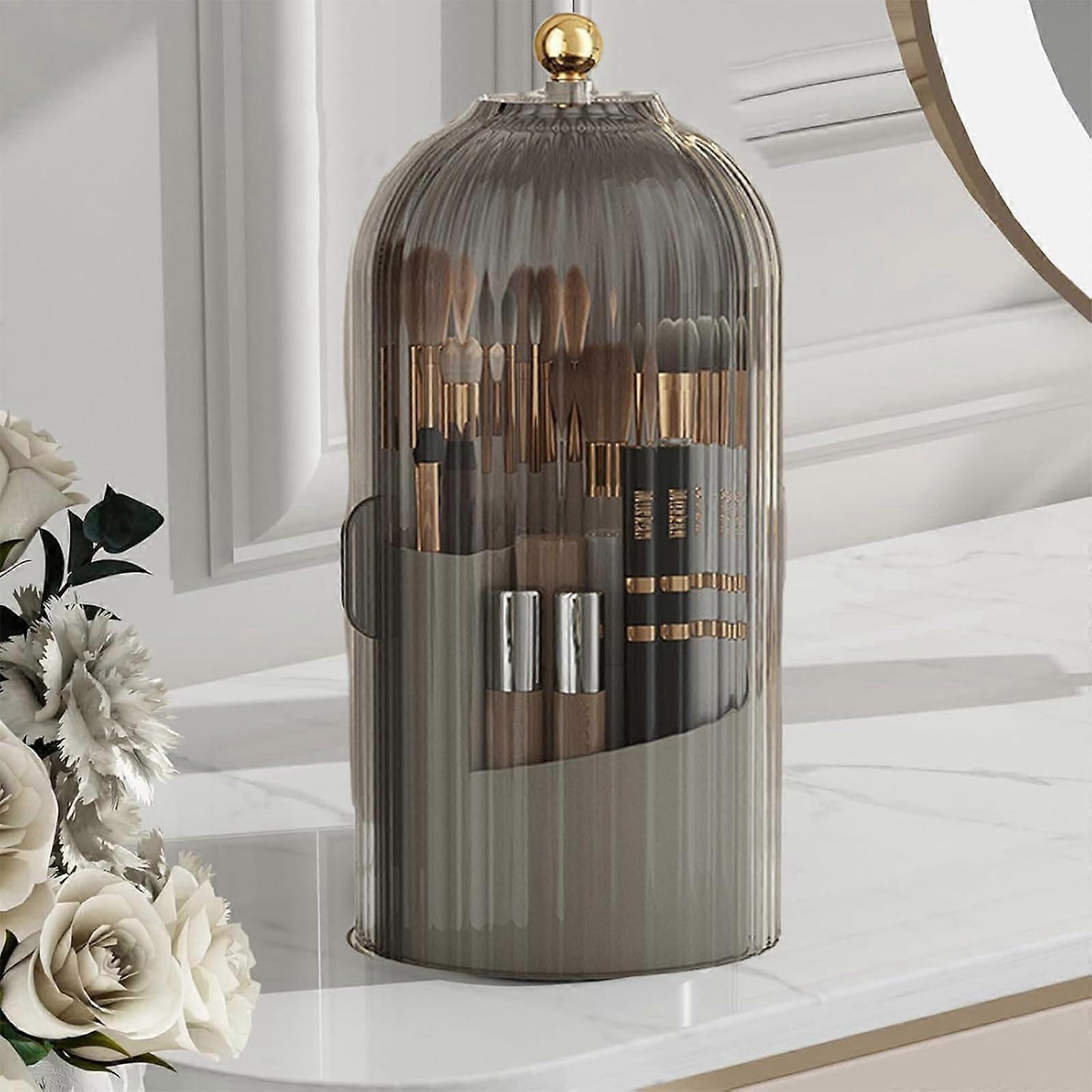 Dust-proof makeup brush holder for dressing table bathroom countertop