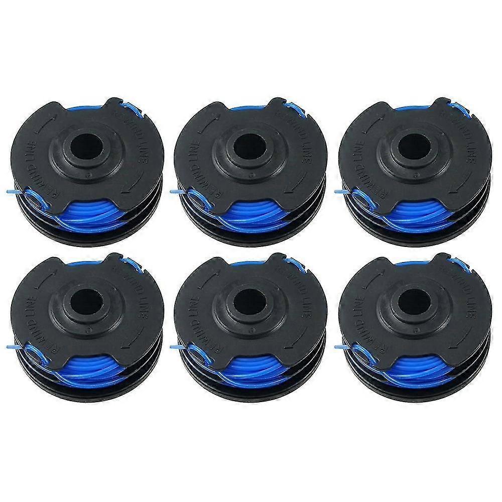 För Homelite UT41112 / UT41121 / UT41120 Gräsklippare 6 linjers spole + 1 spollock, ac41rl3 dcqw