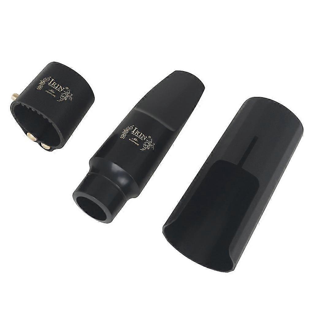 Alto Saxophone Flute-head Mouthpiece With Plastic Cap & Ligature Easy To Use