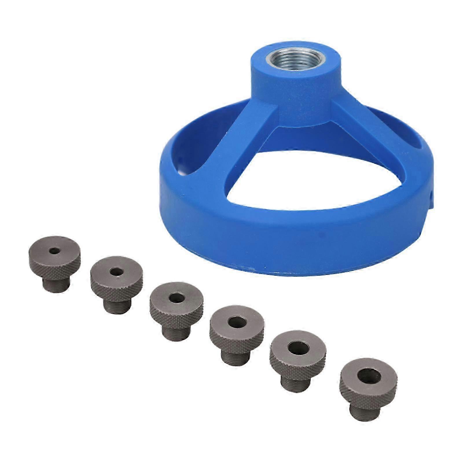 Self-Centering Drill Guide Jig, Aluminum Alloy Vertical Hole Punch Locator Chuck for Precision Drill Bit Positioning