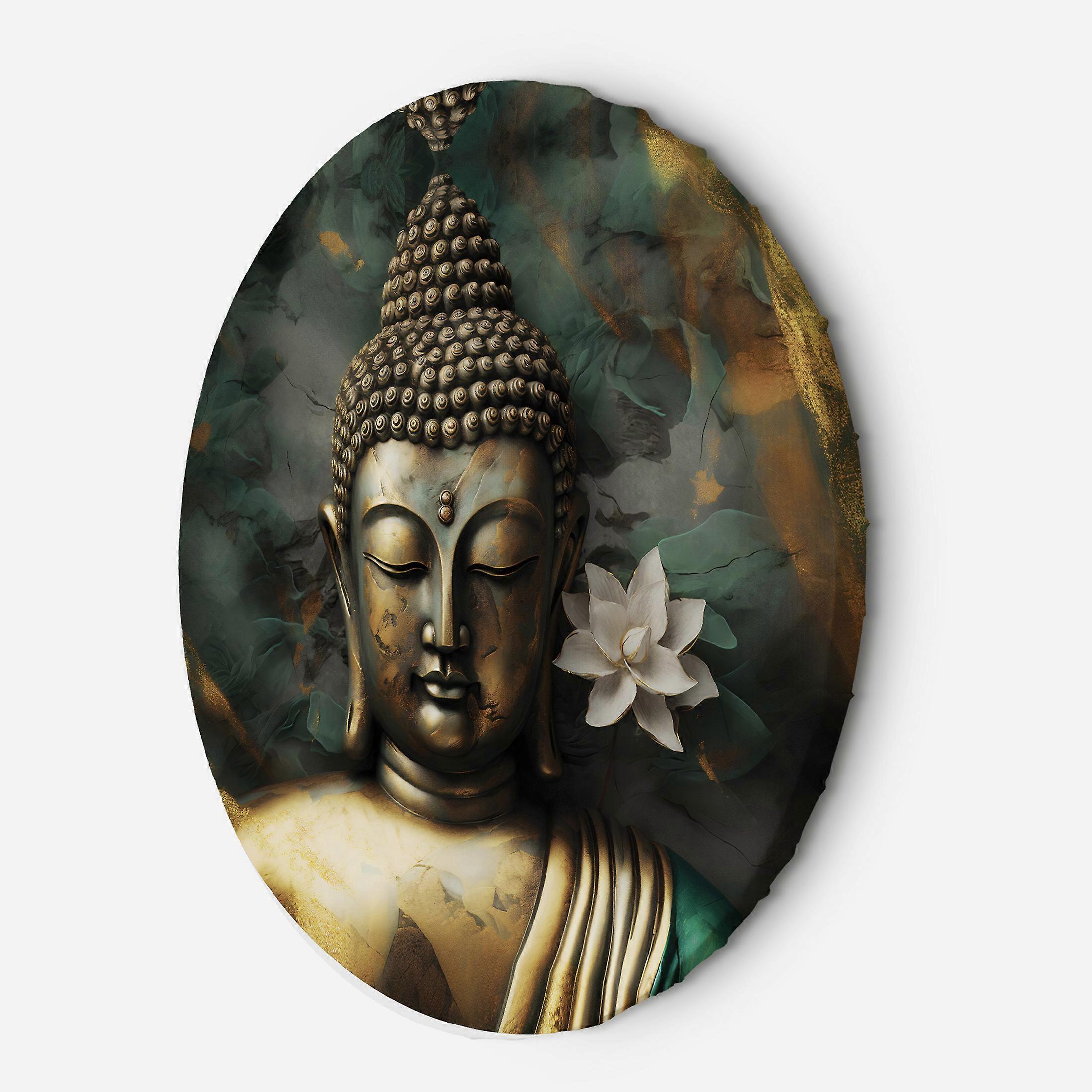 Leinwandbild, Buddha Zen Abstraktion - 60x60