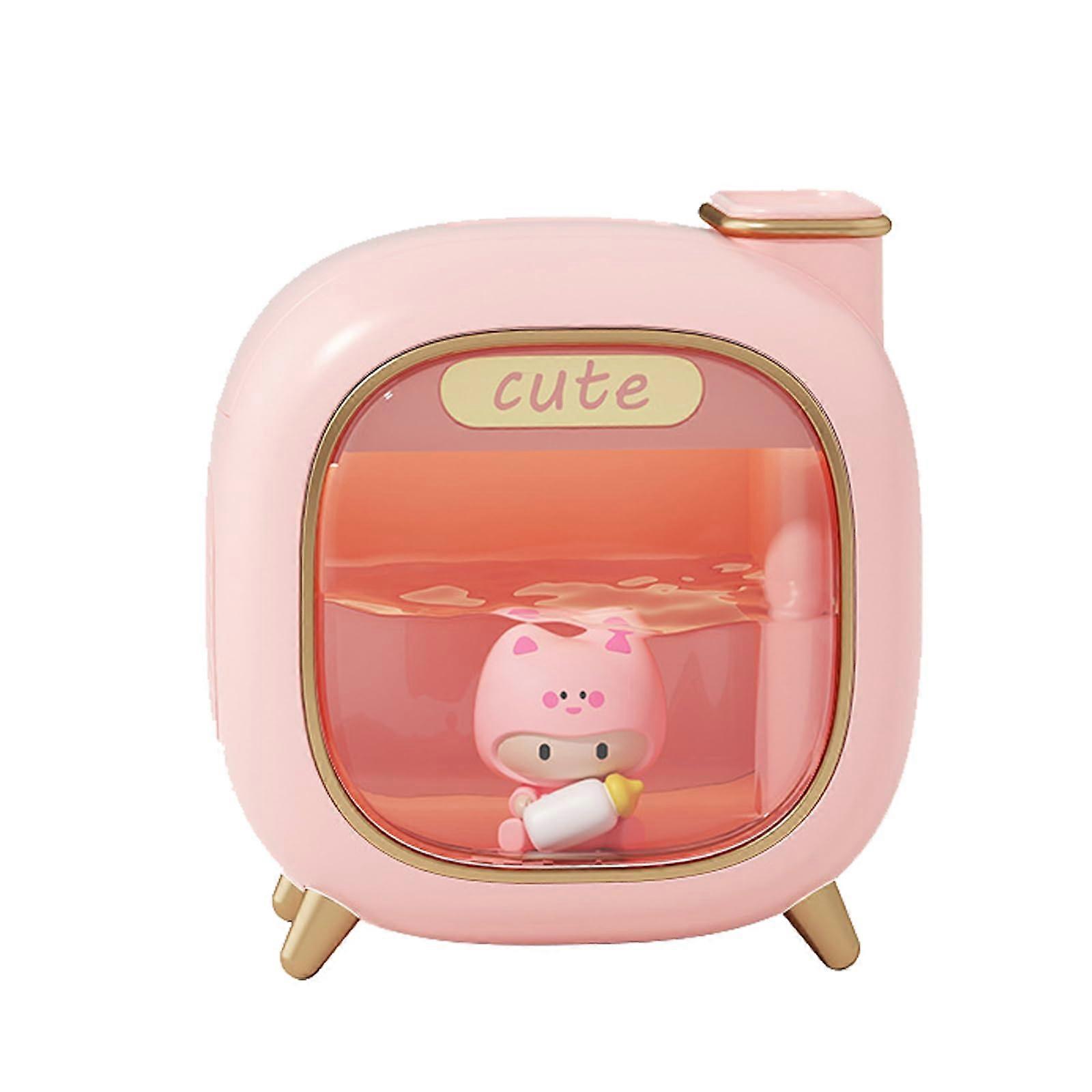 Humidifiers for Bedroom Large Room Home, 500ml Cool Mist, Essential Oil Diffuser(Pink)