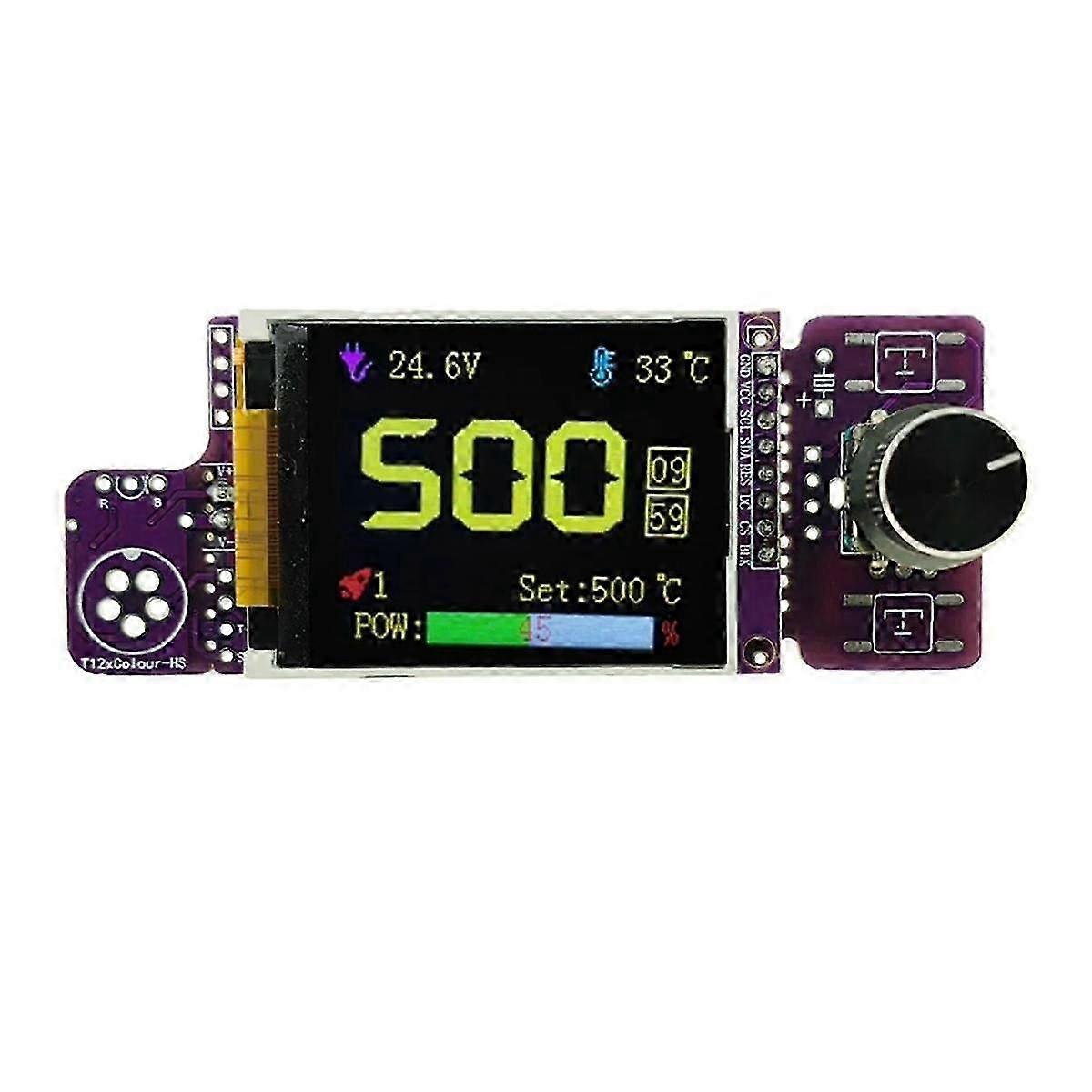 T12 V2.3 Controller Board C210 STC Chip Soldering Station Iron Tips 1.8 Inch Electric Tools AutoStandby TFTLCD Display