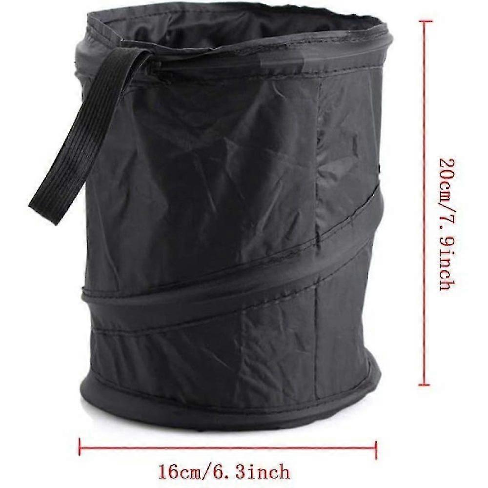 2pcs Portable Folding Car Trash Can - Universal Collapsible Car Garbage Bin - Hanging Travel Storage Box Bag