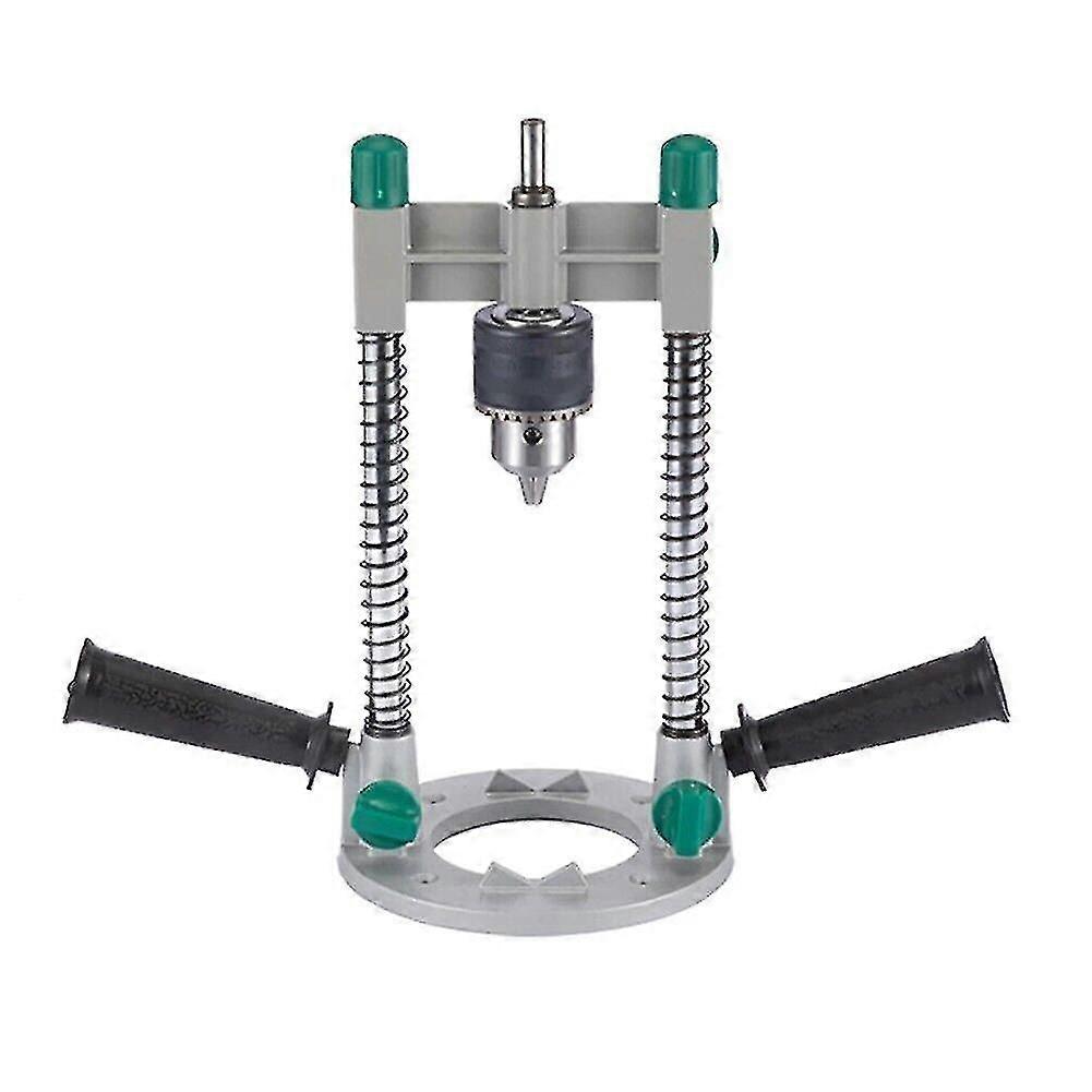 Power Tool Drilling Guide Adjustable Angle Drill Guide Pipe Drill Holder,(silver)(1pcs)