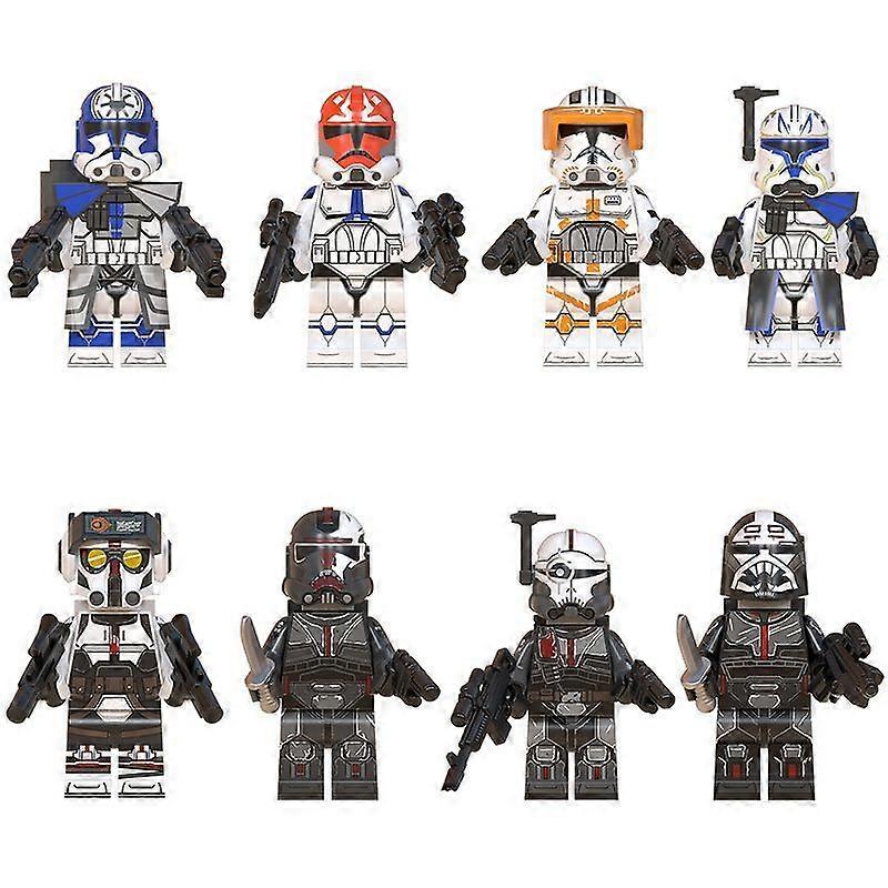 8Pcs δομικά στοιχεία Minifigure κλώνος ahsokatroopers μίνι παιχνίδι φιγούρα Wm6095