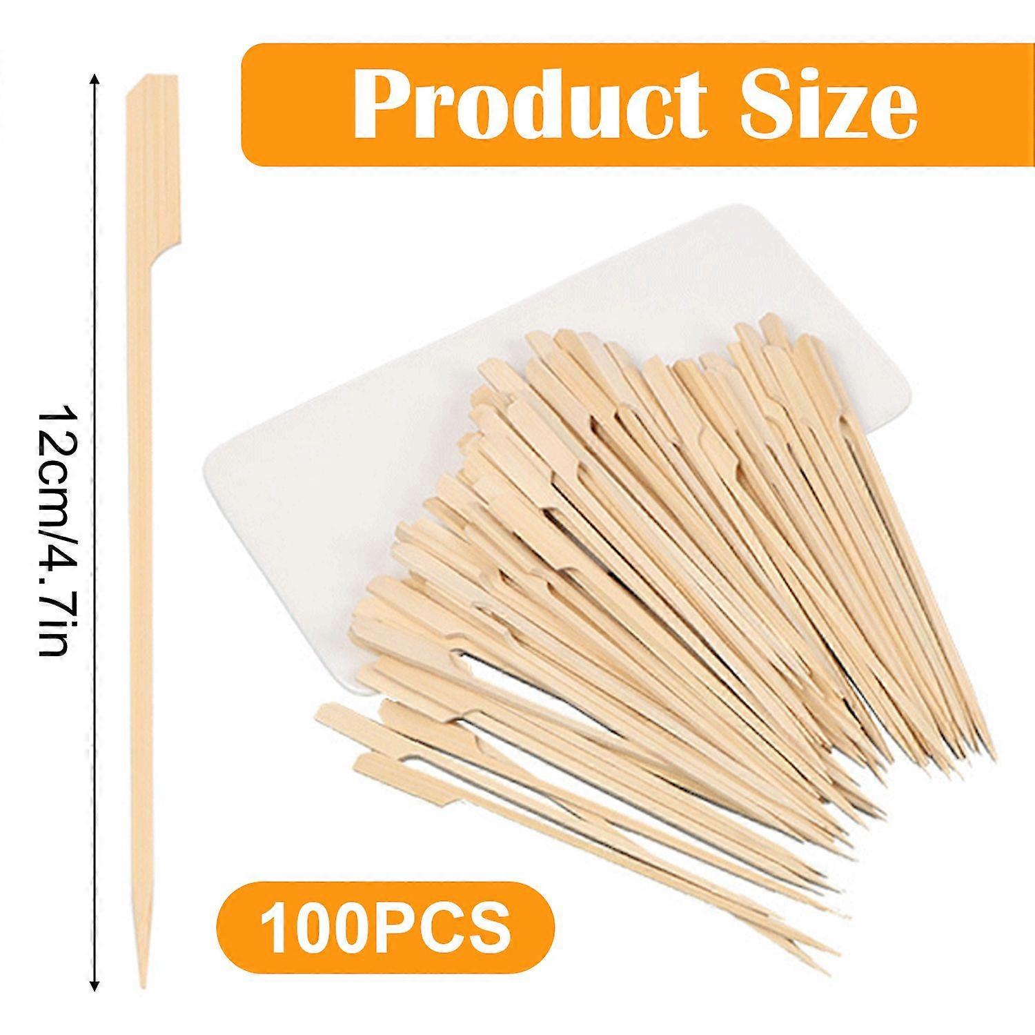 100pcs disposable bamboo stick