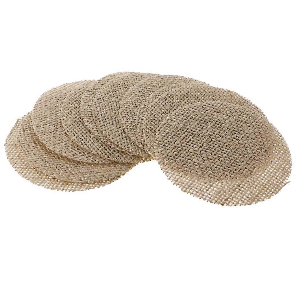 10 deler rustikk jute hessisk jute rund
