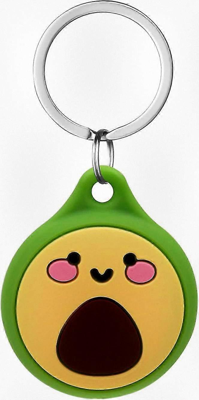 Silicone Keychain with Cute Cartoon Case, Protective Airtag Holder, Compatible Keyring for Airtag Tracking