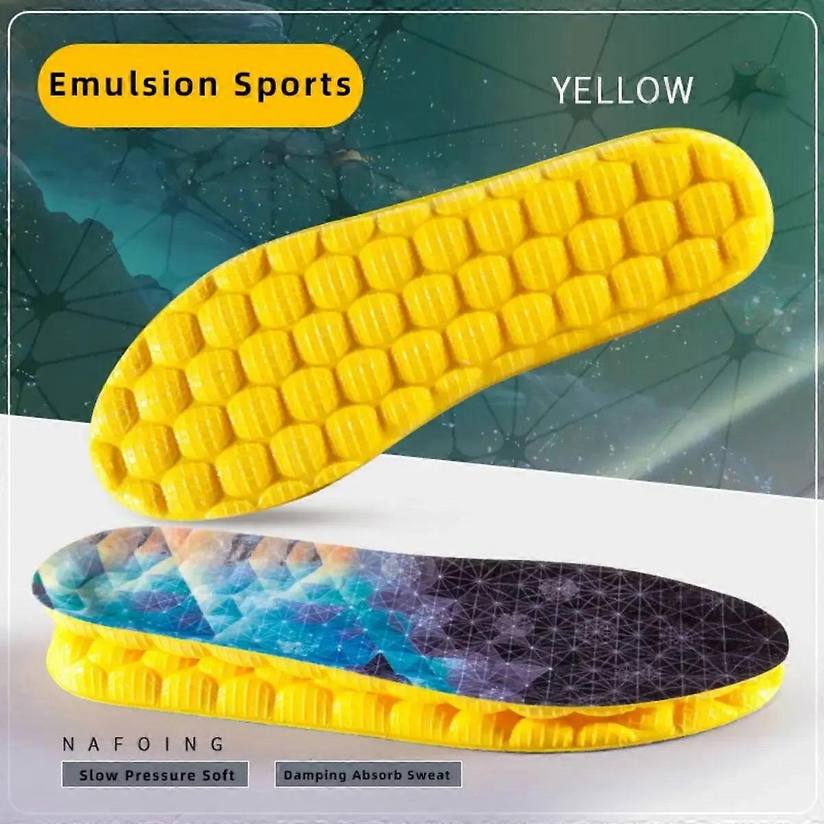 1Pair 4d Cloud Technology High Elasticity Sports Insoles