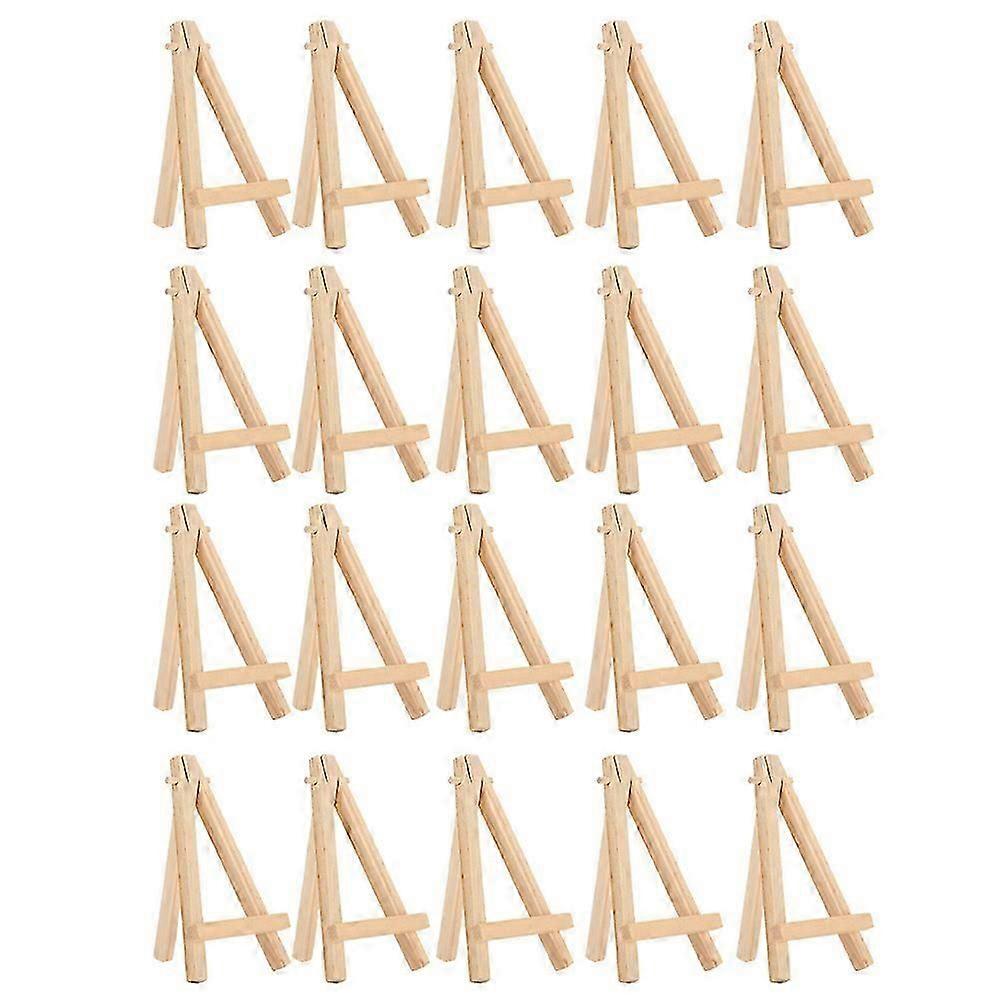 20pcs Mini Wood A-frame Easel Artware Display Tripod Stand For Decoration Exhibit