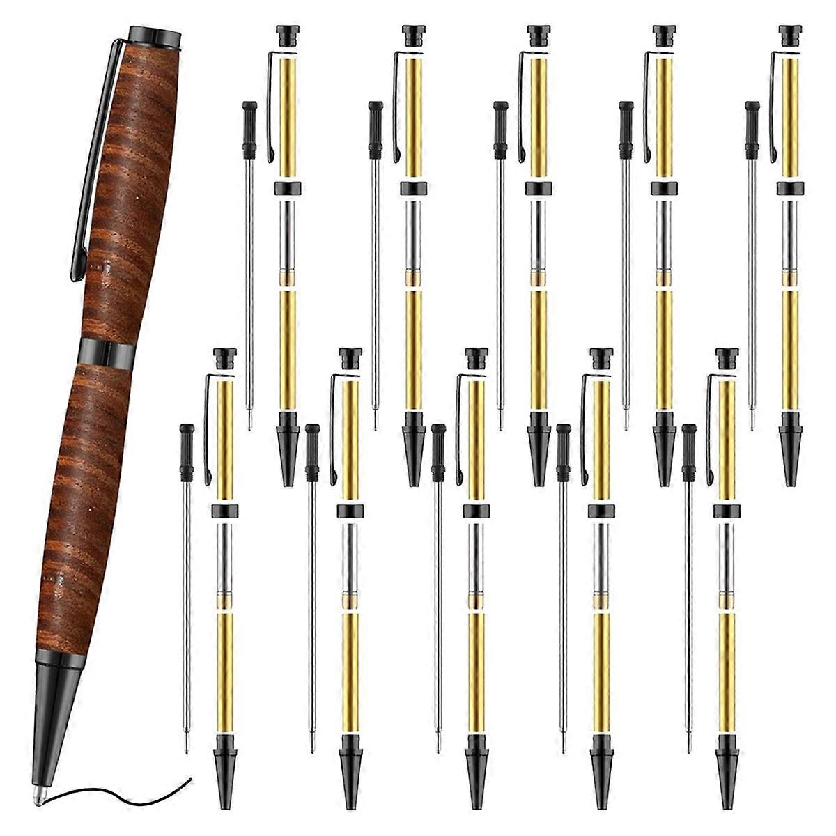 Pen Sets for Wood Turner 7mm Slim Pen Turning Set with Refill 10pcs A