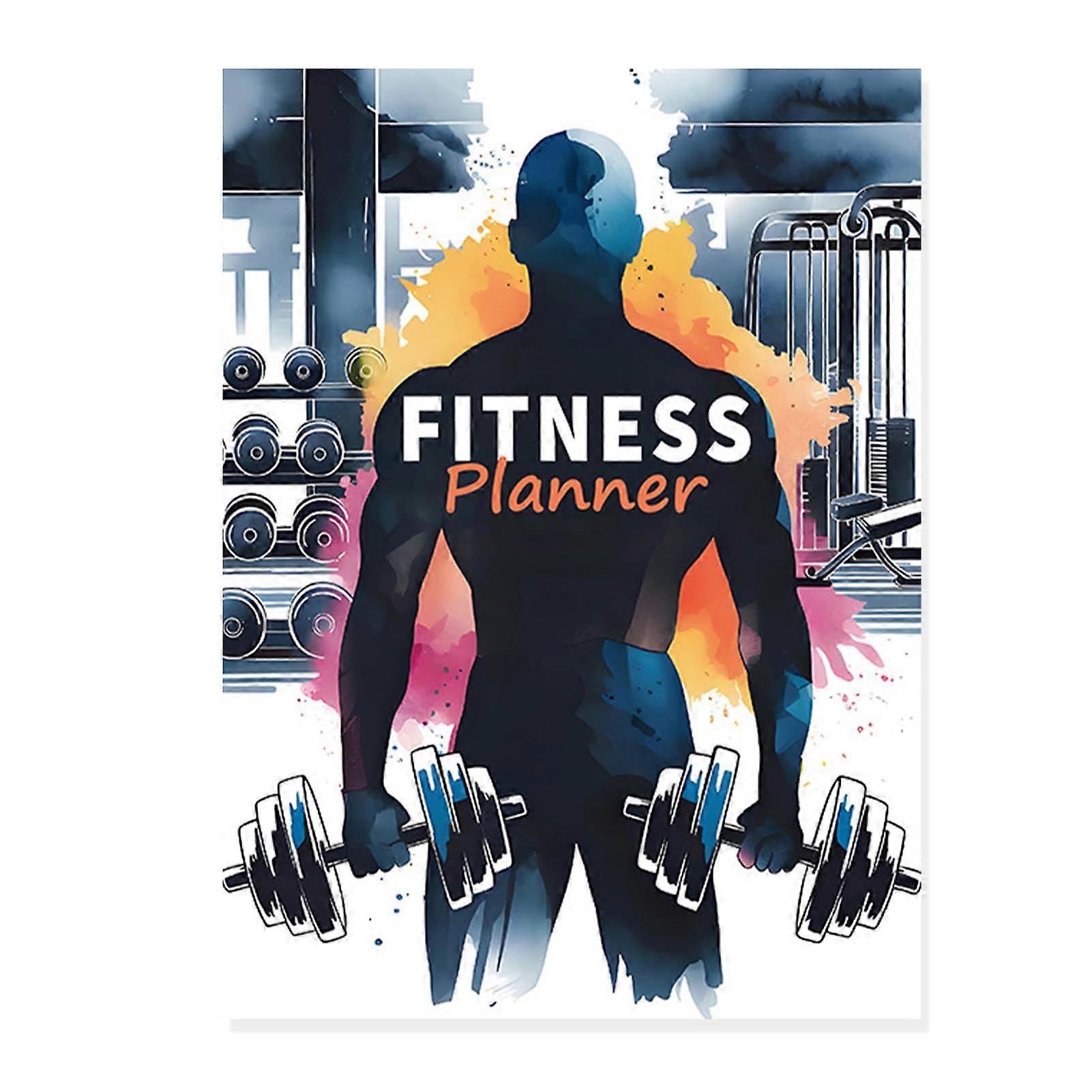 Fitness Plan Log, Physical Workout Journal, Daily Exercise Notebook 28.5x21x0.6cm/11.22x8.27x0.24 Inches