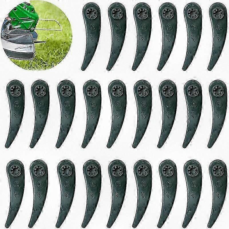 Replacement Grass Cutting Blades, 24 Pack Compatible with 23-18 LI Art 26-18 LI Models, Green Blades for Efficient Trimming
