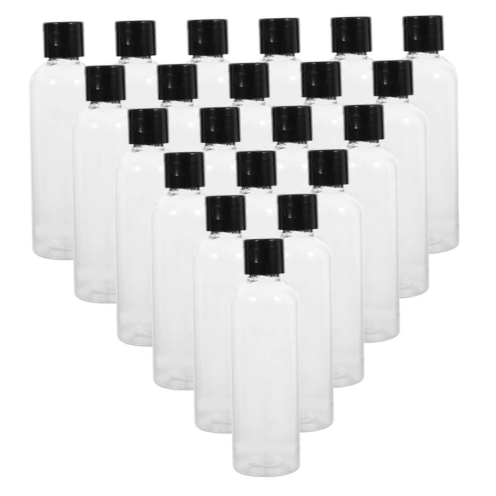 120ml Refillable Travel Squeeze Bottles Set for Shampoo Conditioner - Reusable PET Plastic Toiletry Containers