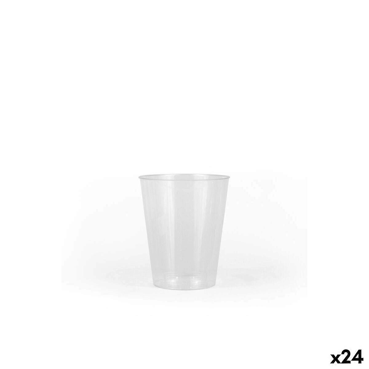 Set of glasses Algon Plastic 210 ml 7 Pieces (24 Units)