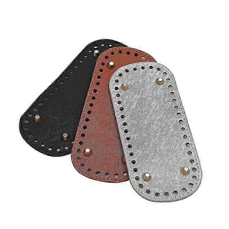 3PCS 가죽 가방 바닥 매트 DIY, 후크 바닥 교체 부품