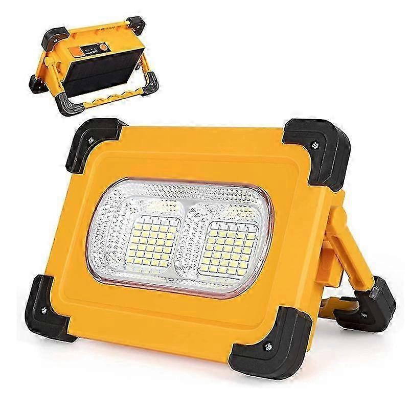 Rechargeable Solar LED Work Light, Portable 9600MAh, Camping Lights 3000 , 4 Light Modes,Waterproof