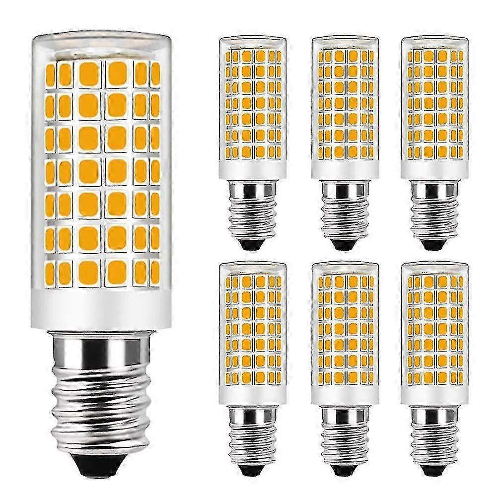 Set Of 6 E14 9w Led Bulb Equivalent Halogen Bulb 75w-warm White 3000k-not Dimmable-ac 220-240v