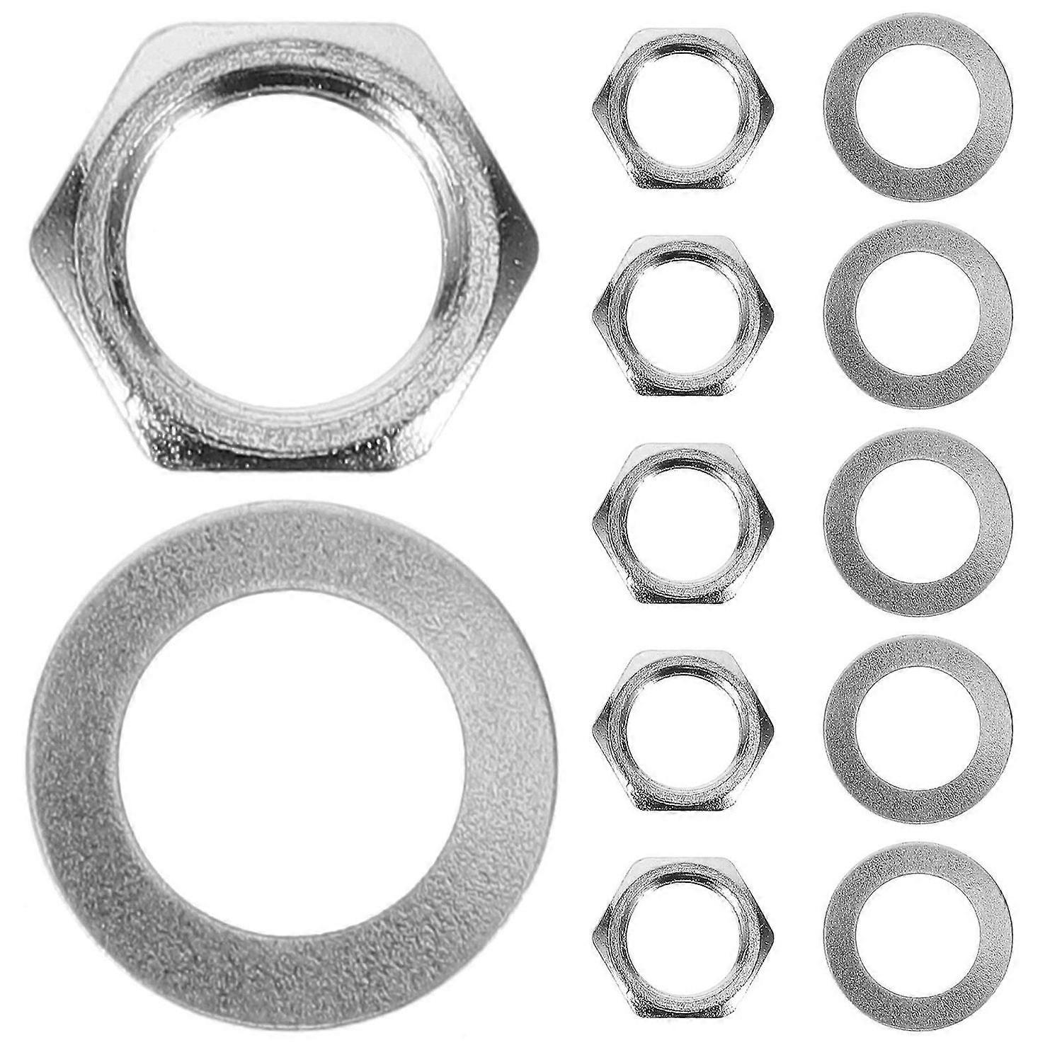 1 Set Potentiometer Washer And Nut Metal Potentiometer Nut And Washer Supply