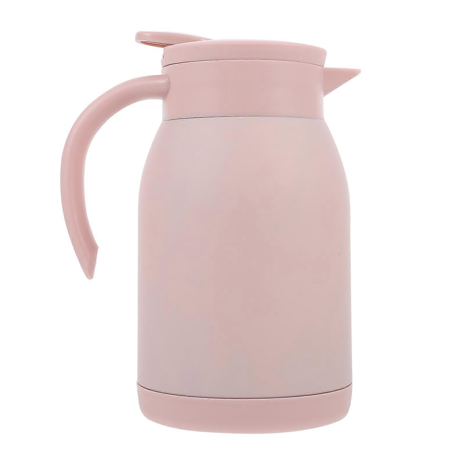 Insulated Vacuum Flask Double Walled Thermal Kettle for Hot Tea, Coffee, and Warm Drinks Portable Travel Water Bottle with Handle
