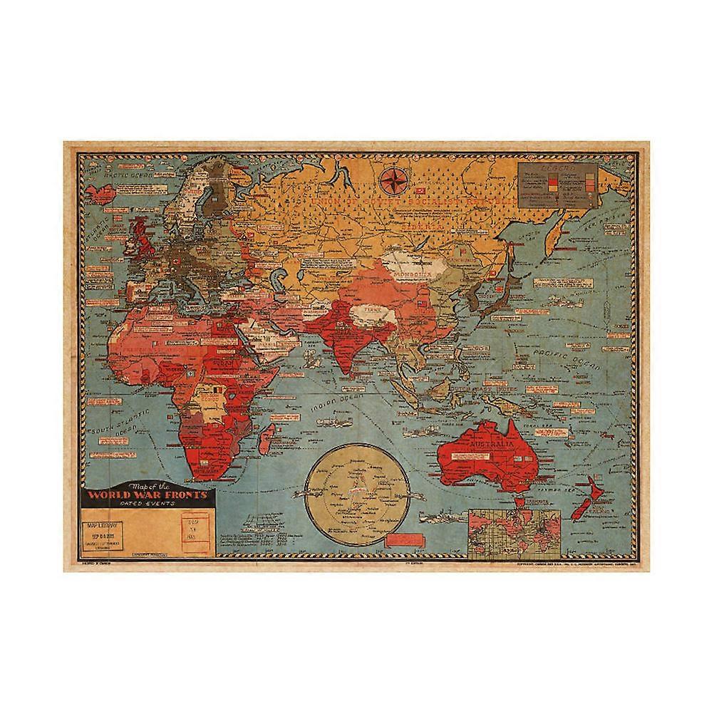 Map Mural, Versatile Wall Decoration for Various Indoor Spaces