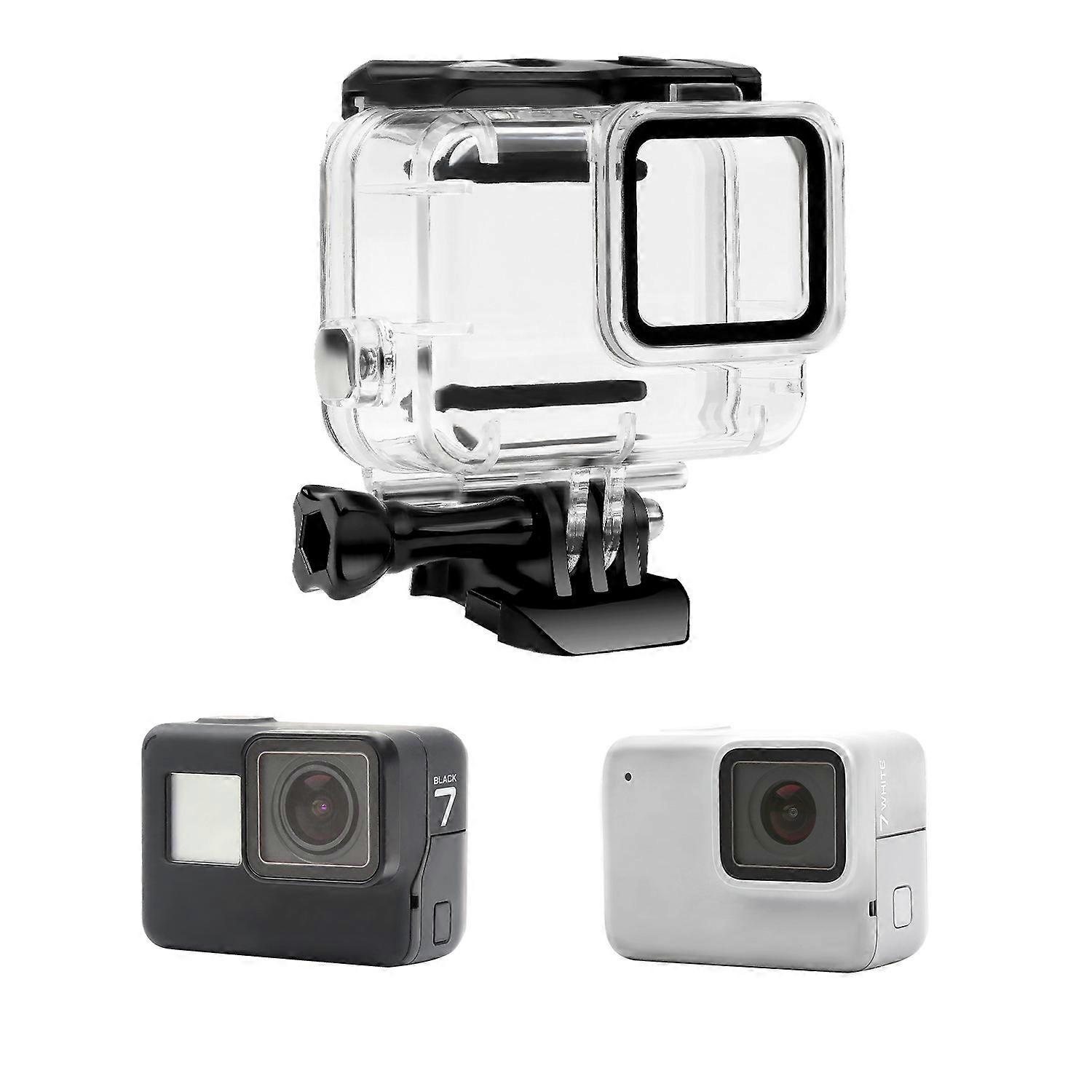 For GoPro Hero7 Silver/White Waterproof Case 30m Underwater Housing Protective Shell