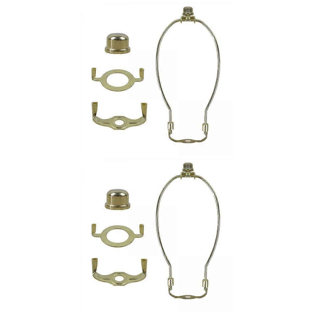 2x Lamp Harp Holder Lighting Accessories with Finial Bracket Support