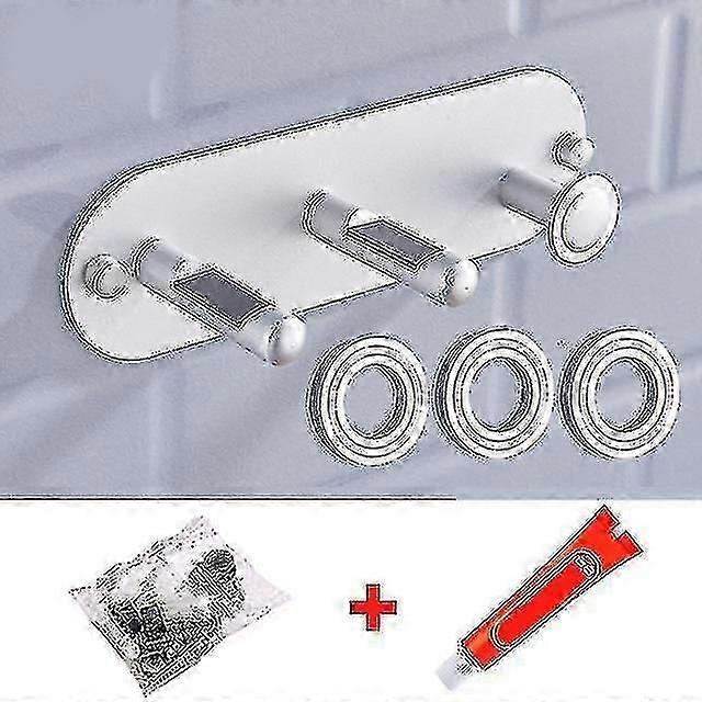 مجموعات ملحقات الحمام حامل مجفف شعر عالمي حامل حائط جبل ذاتية اللصق أسود فضي مجفف شعر شماعات رف تخزين ل