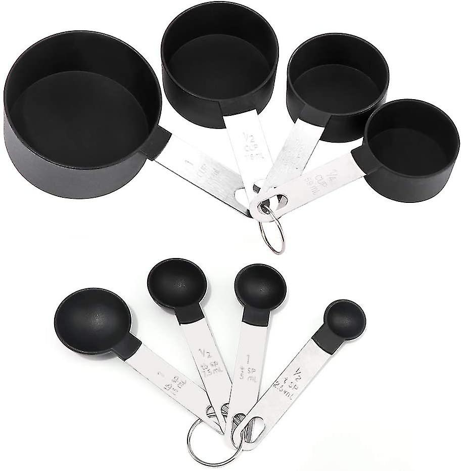 Measuring Spoon Sets, 4 Measuring Cups, 4 Plastic Measuring Scoops For Coffee