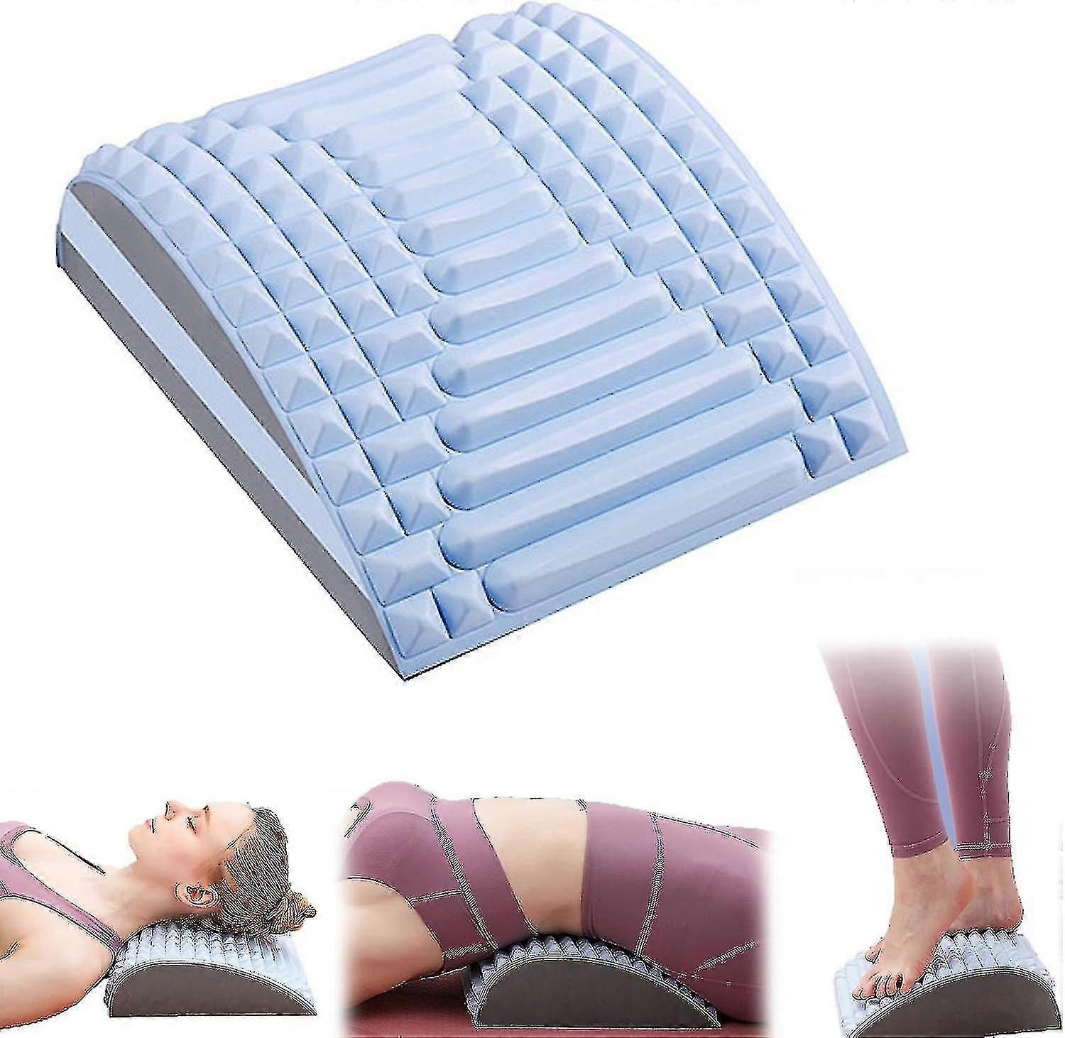 Adjustable Back & Neck Stretcher for Lower Back Pain Relief, Herniated Disc & Sciatica Support, Multi-Level Spine Alignment Board with Posture Correct