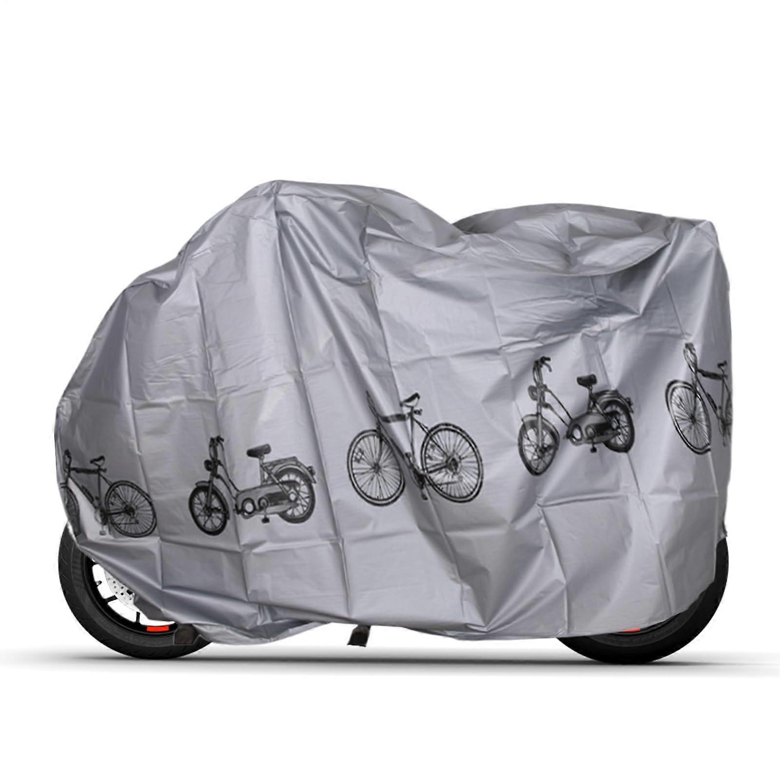 bicycle cover, 78.74 inches, portable, waterproof, foldable, gray